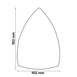Norton  A203F 80 Grit 11-Hole Punched Multi-Material Sanding Sheets 100mm x 150mm 5 Pack