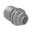 PolyPlumb Enhanced  Plastic Push-Fit Tank Connector 22mm