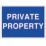"Private Property" Sign 250mm x 350mm