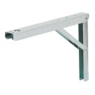 Essentials  Adjustable Folding Brackets Silver 300mm x 200mm 2 Pack