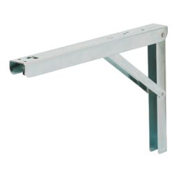 Essentials  Adjustable Folding Brackets Silver 300mm x 200mm 2 Pack