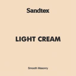 Sandtex 5Ltr Ultra Smooth Light Cream Masonry Paint