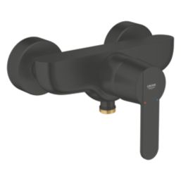 Grohe Get Exposed Single Outlet Manual Matt Black Single Lever Shower Mixer