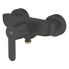 Grohe Get Exposed Single Outlet Manual Matt Black Single Lever Shower Mixer