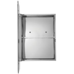 Croydex Medway Illuminated Mirror Cabinet With 258lm LED Light Chrome Gloss 380mm x 110mm x 500mm