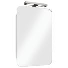 Croydex Medway Illuminated Mirror Cabinet With 258lm LED Light Chrome Gloss 380mm x 110mm x 500mm