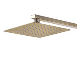 Highlife Bathrooms Orkney Rear-Fed Exposed Brushed Brass Thermostatic Shower