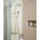 Highlife Bathrooms Orkney Rear-Fed Exposed Brushed Brass Thermostatic Shower