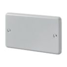 MK Metal-Clad Plus 2-Gang Metal Clad Blanking Plate Aluminium