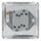 LAP  20A 16AX 2-Gang 2-Way Light Switch  Polished Chrome with Black Inserts