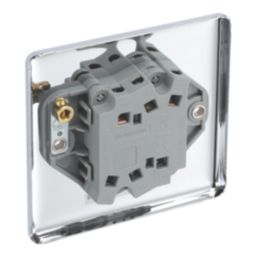 LAP  20A 16AX 2-Gang 2-Way Light Switch  Polished Chrome with Black Inserts