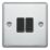 LAP  20A 16AX 2-Gang 2-Way Light Switch  Polished Chrome with Black Inserts