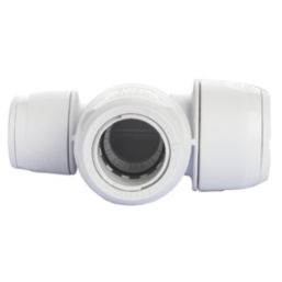 Hep2O  Plastic Push-Fit Reducing Keyless Tee 22mm x 15mm x 22mm