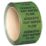 Essentials Domestic Hot Water Flow Pipe Marking Tape Green 33m x 50mm
