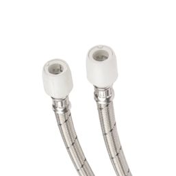 Hep2O Push-Fit Connection Flexible Tap Connectors 15mm x 1/2" x 500mm 2 Pack