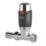 Drayton TRV4 15mm x 1/2" Anthracite Straight & L/S Designer Thermostatic Radiator Valve & Lockshield