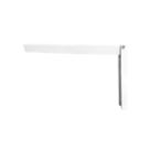 Essentials Folding Shelf Brackets White 280mm x 200mm 2 Pack