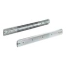 Essentials Steel Heavy Duty Self-Closing Ball Bearing Drawer Runners 450mm 2 Pack