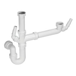 McAlpine 1 1/2" Bowl Sink Kit & Trap White 40mm