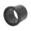 FloPlast  Push-Fit/Solvent Weld Single Socket Pipe Coupler Black 110mm