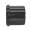 FloPlast  Push-Fit/Solvent Weld Single Socket Pipe Coupler Black 110mm