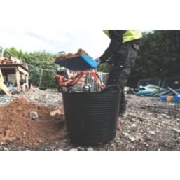 Red Gorilla  Polyethylene Tub Black 38Ltr