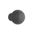 Elite Knobs & Handles Reeded Cabinet Knob Matt Black 30mm