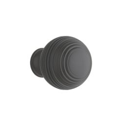 Elite Knobs & Handles Reeded Cabinet Knob Matt Black 30mm
