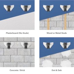 AVF  Premium Any Wall TV Mount  Fixed-Tilt 37-100" 1 Pair