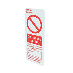 Scaffold Prohibition Tag Inserts 10 Pack