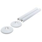 Talon Snappit Radiator Tail Pipe Covers White 18mm x 200mm 2 Pack