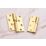 Smith & Locke Polished Brass  Rising Butt Hinges  100mm x 84mm 2 Pack