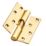 Smith & Locke Polished Brass  Rising Butt Hinges  100mm x 84mm 2 Pack