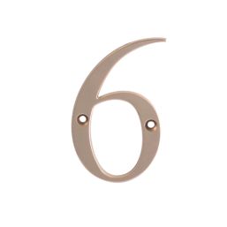 Fab & Fix Door Numeral 6, 9 Gold 80mm