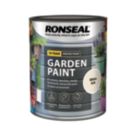 Ronseal Garden Paint Matt White Ash 0.75Ltr