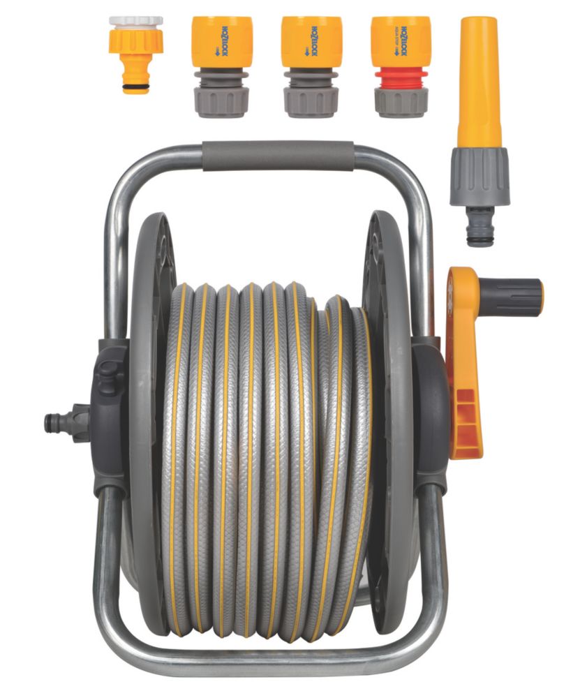 Hozelock 2-in-1 Reel with Hose 12mm x 25m - Screwfix