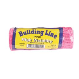 Tayler Tools  High Visibility Builders Line Pink 105m