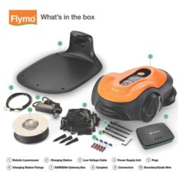 Flymo 18V 2.5Ah Li-Ion Wireless Charging Brushless Cordless 22cm UltraLife 800 Robotic Mower