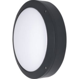 Luceco Atlas Outdoor Round LED Clear Cowl Bulkhead Black 12/19W 1250/2100lm