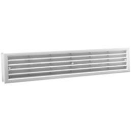 Map Vent Fixed Louvre  Vent White 430mm x 75mm