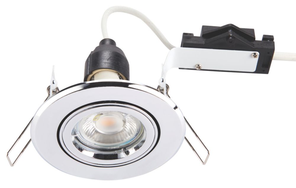 LAP Cast Tilt Downlight Chrome - Screwfix