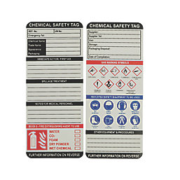 Chemical Safety Tag Kit 21 Piece Set