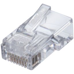 Ideal RJ45 8P/8C Feed-Thru Modular Plugs 25 Pack