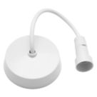 British General  6" Pendant Set Light Fitting E14 White 3"