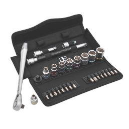 Wera 8100 SB 11 Zyklop 3/8" Drive Ratchet & Socket Set 29 Pieces