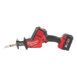 Milwaukee M18 FHZ-502X FUEL 18V 2 x 5.0Ah Li-Ion RedLithium Brushless Cordless Hackzall Reciprocating Saw