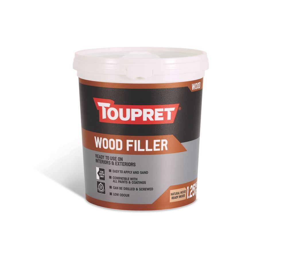 Toupret Wood Filler Natural Wood 1.25kg Screwfix