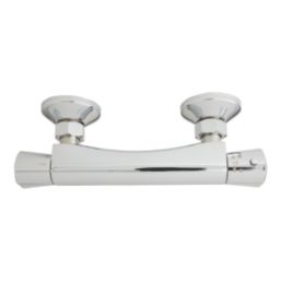 Highlife Bathrooms ASP Slim Exposed Single Outlet Thermostatic Chrome Shower Bar Valve