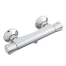 Highlife Bathrooms ASP Slim Exposed Single Outlet Thermostatic Chrome Shower Bar Valve