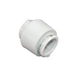 FloPlast FloFit+ Plastic Push-Fit Stop Ends 22mm 2 Pack